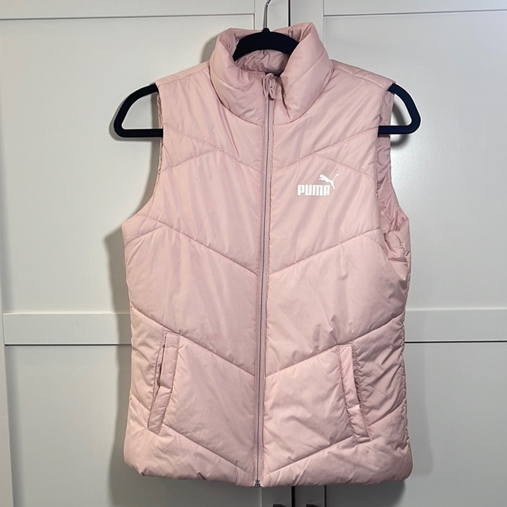 Puma Light Pink Quilted Vest